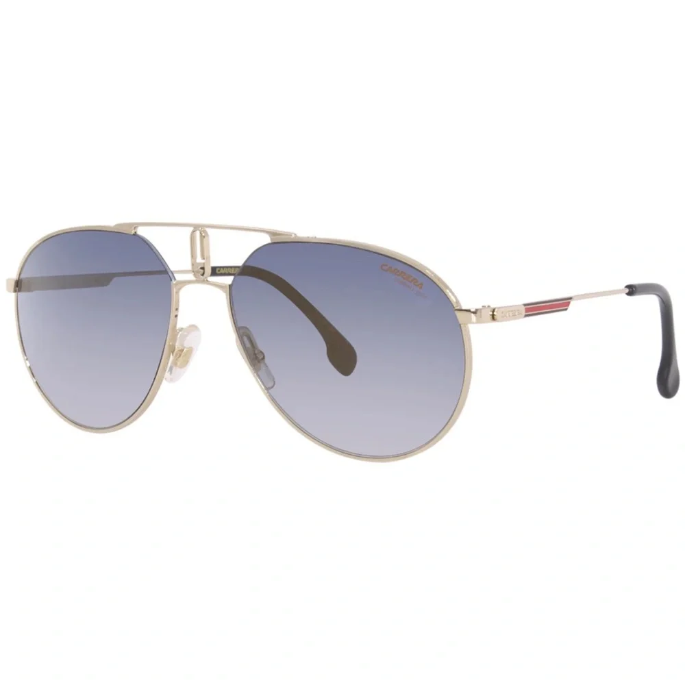 Carrera 1025 SE Gold Blue Shaded Mirror Aviator Men Sunglasses Kappa Gumball3000
